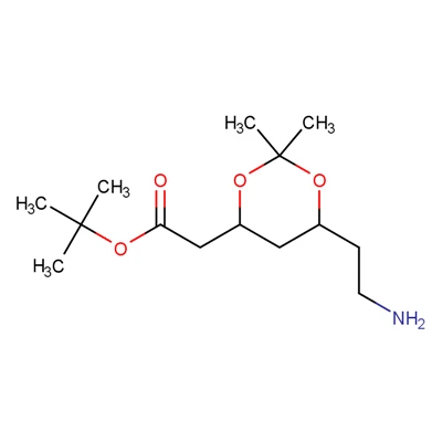(4R,cis)-1,1-dimetyylietyyli-6-aminoetyyli-2,2-dimetyyli-1, 3-dioksaani{{8 }}asetaatti